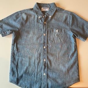 Old Navy Short Sleeve Button Up Shirt, Size M (8)
